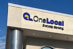 photo of OneLocal Bank signage